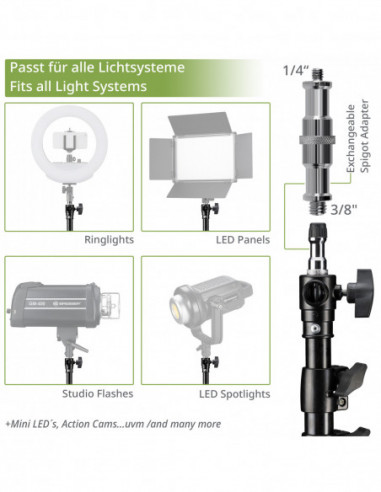 BRESSER BR-TP400R Lightstand 400cm