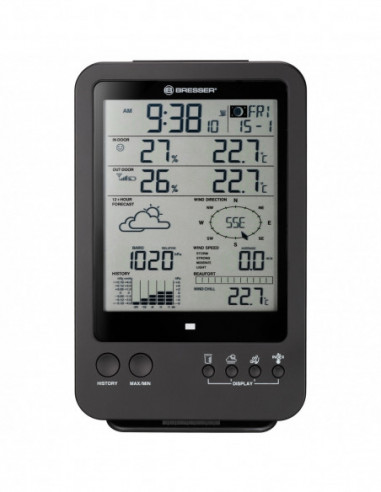 BRESSER Weather Station 5-in-1, black
