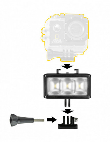 NATIONAL GEOGRAPHIC Action Cam LED Torch