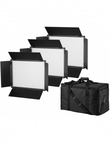 BRESSER SH-1200 LED Panel Lights Set...