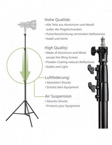 BRESSER 2x BR-TP280 PRO-1 tripod (280...