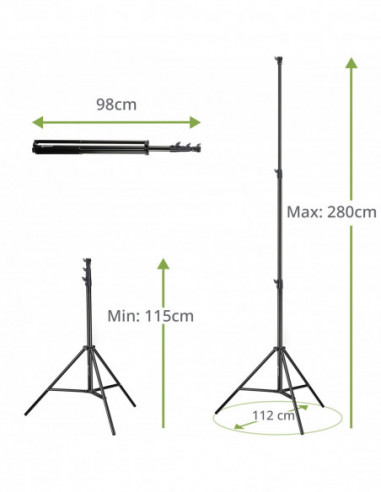 BRESSER 2x BR-TP280 PRO-1 tripod (280...