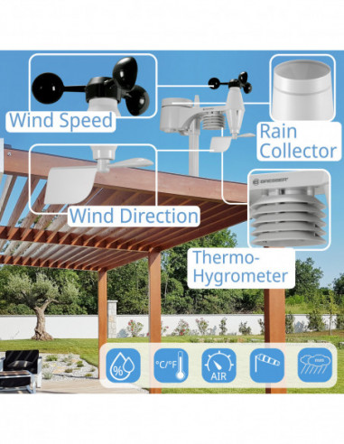 BRESSER Wi-Fi Colour Weather Station...