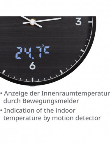 BRESSER MyTime LEDsec wall clock 24...