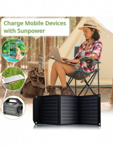 BRESSER Mobile Solar Charger 40 Watt...