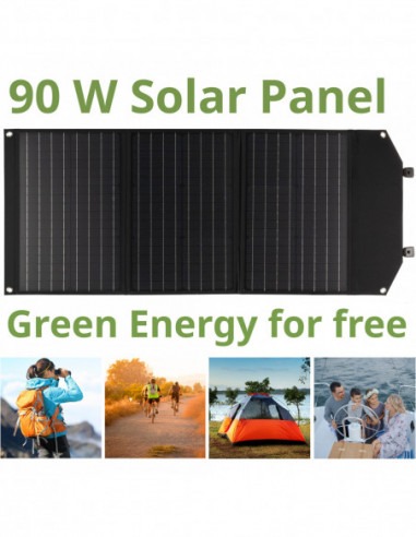 BRESSER Mobile Solar Charger 90 Watt...