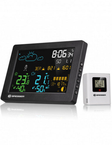 BRESSER MeteoTemp Baro HZ Colour...