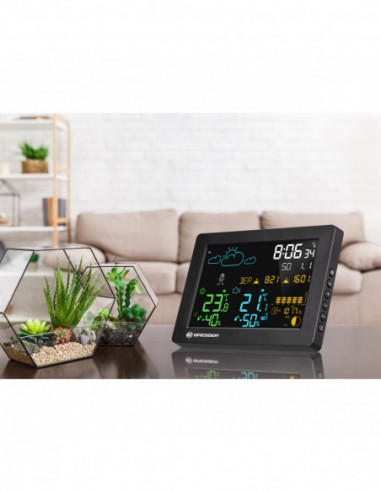 BRESSER MeteoTemp Baro HZ Colour...