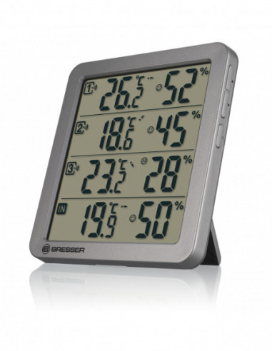 BRESSER Quadro NV Thermo-Hygrometer grey