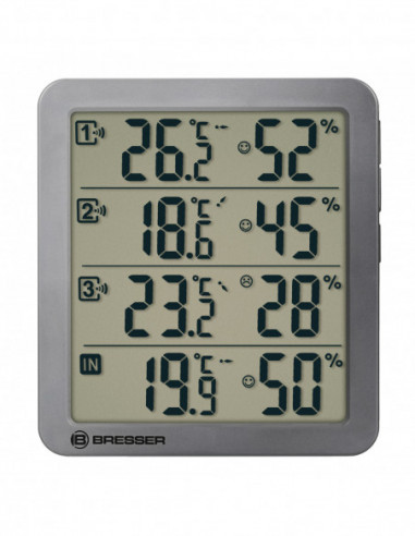 BRESSER Quadro NV Thermo-Hygrometer grey