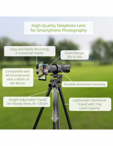 BRESSER Telephoto Lens for...