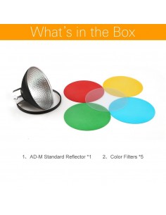 Godox AD-M Keylight med farvefiltre 2