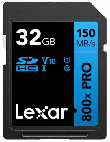Lexar SDHC 800x Pro UHS-I cards, C10...