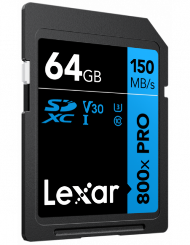 Lexar SDXC 800x Pro UHS-I cards, C10...