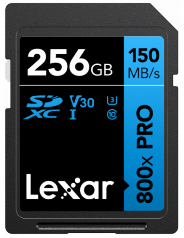 Lexar SDXC 800x Pro UHS-I cards, C10...