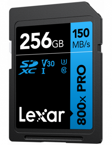 Lexar SDXC 800x Pro UHS-I cards, C10...