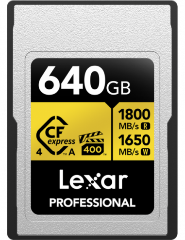 Lexar CFexpress 4.0 Pro Gold, VPG400,...