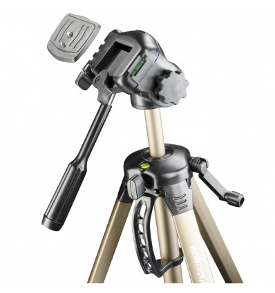 Walimex WT-3530 Basic-Tripod 3D-Panhead 146cm bronze