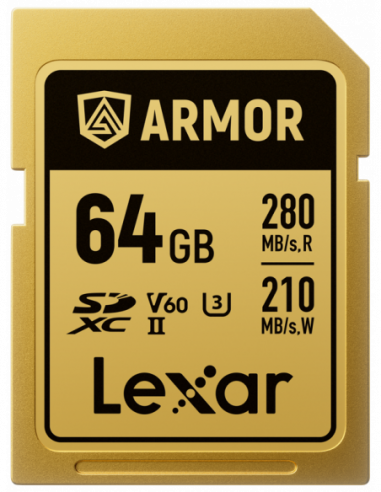 Lexar SDXC ARMOR Gold UHS-II U3,...