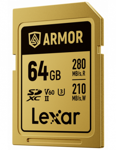 Lexar SDXC ARMOR Gold UHS-II U3,...