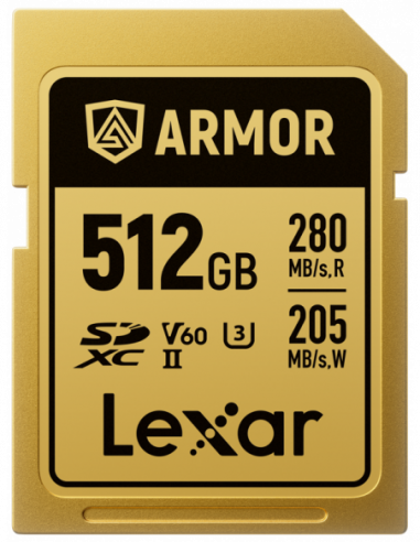 Lexar SDXC ARMOR Gold UHS-II U3,...