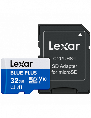 Lexar microSDHC Blue Plus UHS-I with...