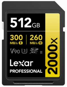 Lexar SDXC Pro 2000X UHS-II...