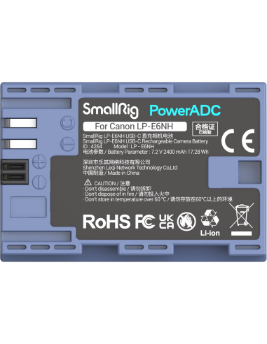 SmallRig 4264 Camera Battery USB-C...