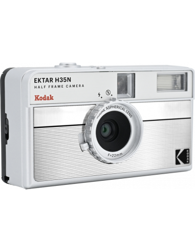 Kodak EKTAR H35N Camera Striped Silver