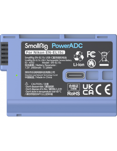 SmallRig 4332 Camera Battery USB-C...