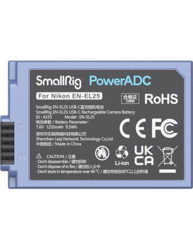 SmallRig 4333 Camera Battery USB-C...