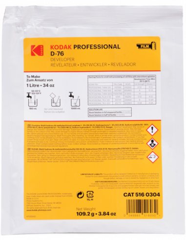Kodak Professional D-76 Film...