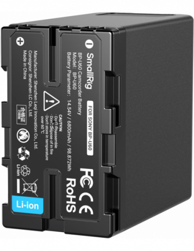 SmallRig 4670 BP-U60 Camcorder Battery
