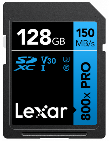 Lexar SDXC 800x Pro UHS-I cards, C10...