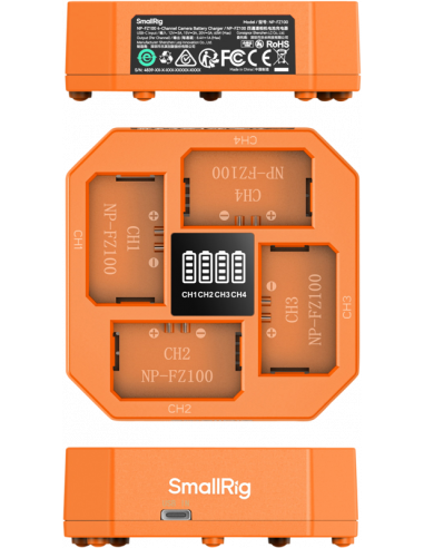SmallRig 4839 NP-FZ100 4-Channel...