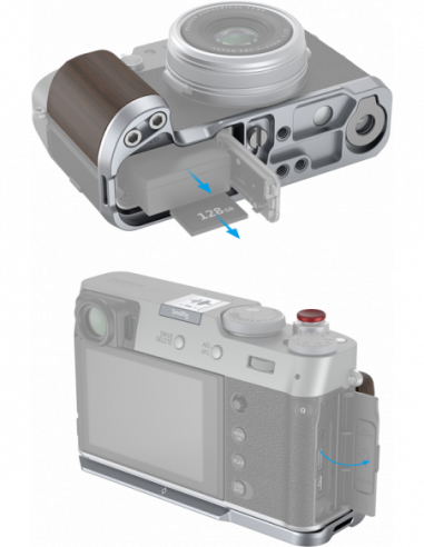 SmallRig 4804 Wooden L-Shape Grip for...