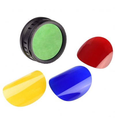 Barndoor med bicelle og 4 farvefiltre til AD400pro keylight reflektor