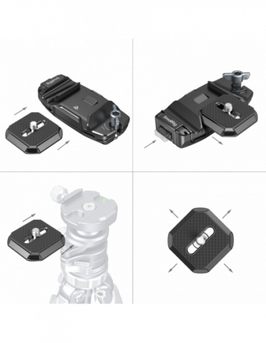 SmallRig 5053 Camera Clip with Quick...