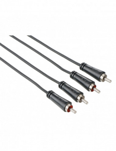 HAMA Kabel Audio 2xRCA-2xRCA Svart 1.5m