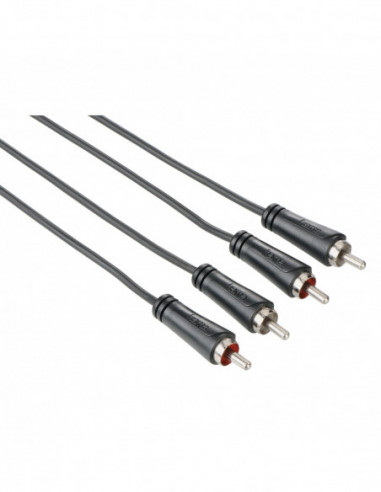 HAMA Kabel Audio 2xRCA-2xRCA Svart 3m
