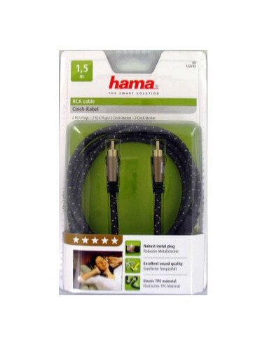 HAMA Kabel Audio 2xRCA-2xRCA Pro...