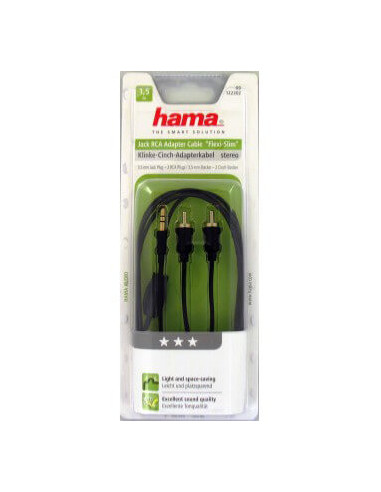 HAMA Kabel Audio 3.5mm-2xRCA...