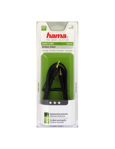 HAMA Kabel Audio 3.5mm-3.5mm Guld...