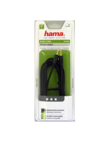 HAMA Kabel Audio 3.5mm-3.5mm Guld...