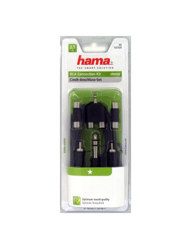 HAMA Kabel Audio Anslutningsset RCA 2.5m