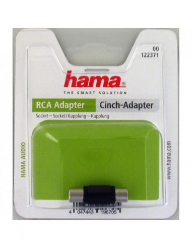 HAMA Adapter RCA-RCA Hona-Hona Svart