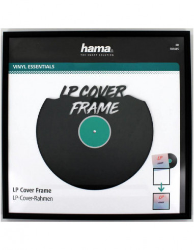HAMA Ram för LP-skiva Aluminium Svart...