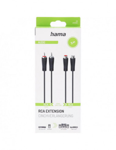 HAMA Cable Audio Extension 2 RCA...