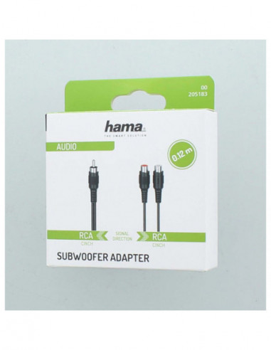HAMA Adapter Audio Subwoofer RCA Plug...