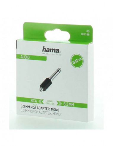 HAMA Adapter Audio RCA Socket to 6.3...